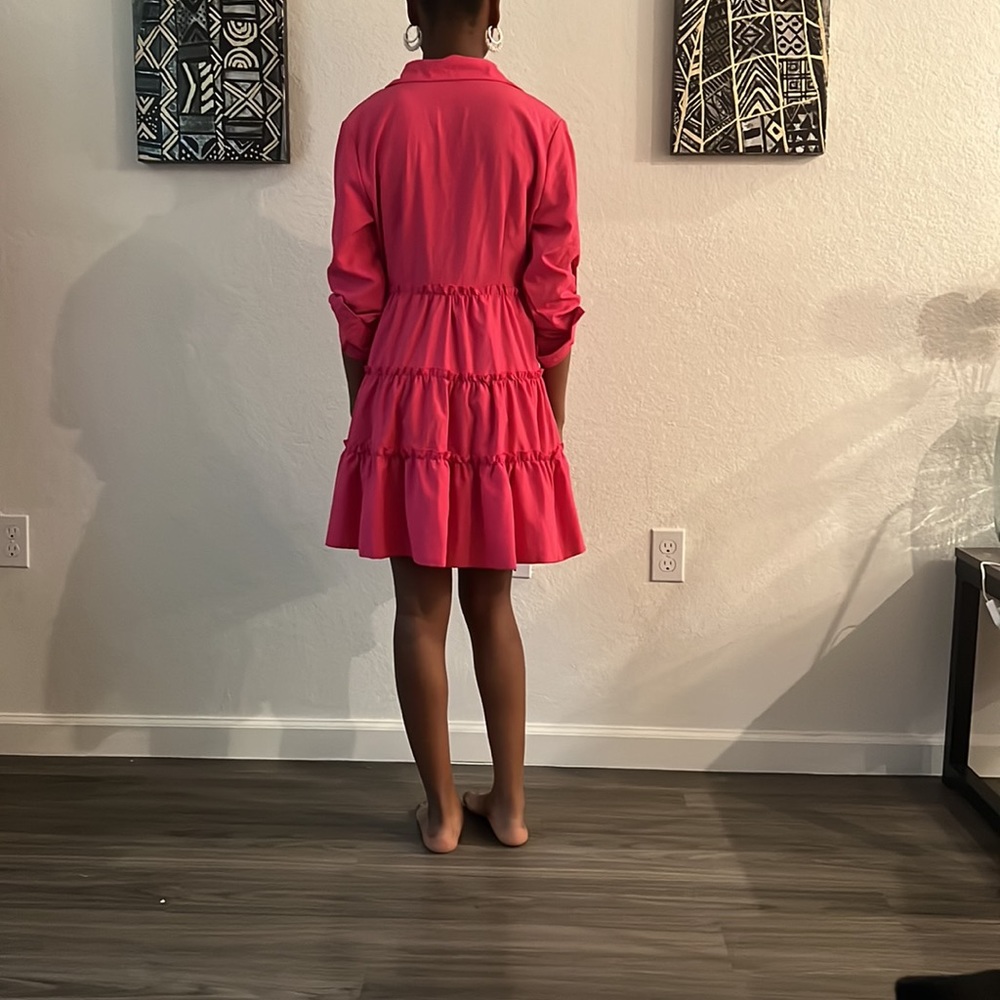 Hot Pink Ruffled Bottom Small New - Picture 3 of 3